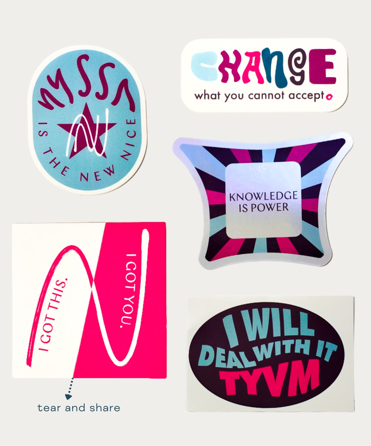 Nyssa Waterproof Spirit Stickers