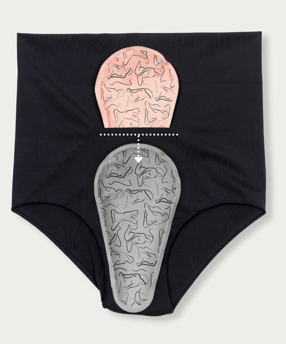 How FourthWear Postpartum Recovery Underwear Work with Between Legs Ice/Heat Pack