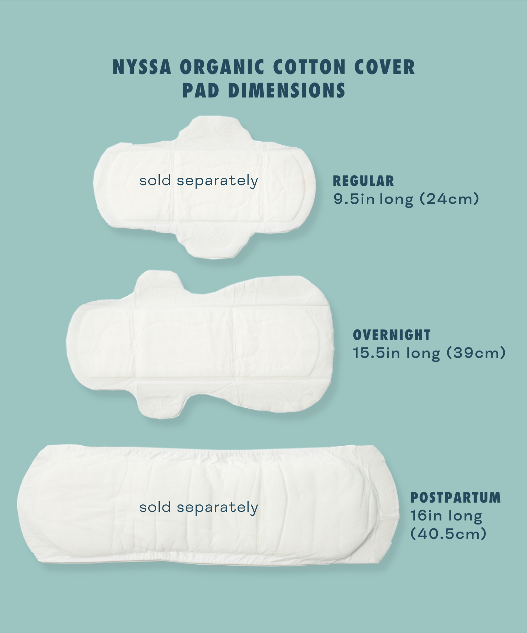 Organic Cotton Cover Overnight Pads, Super Absorbency, 8-Pack