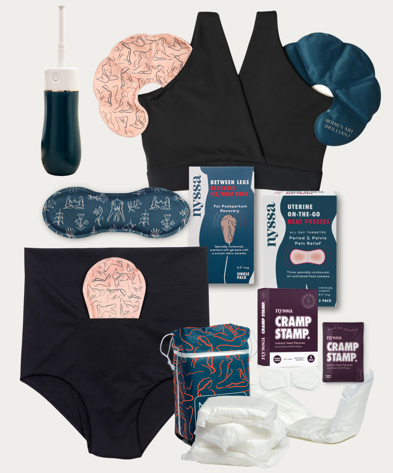 Classic Black Essential Postpartum Kit - Nyssa