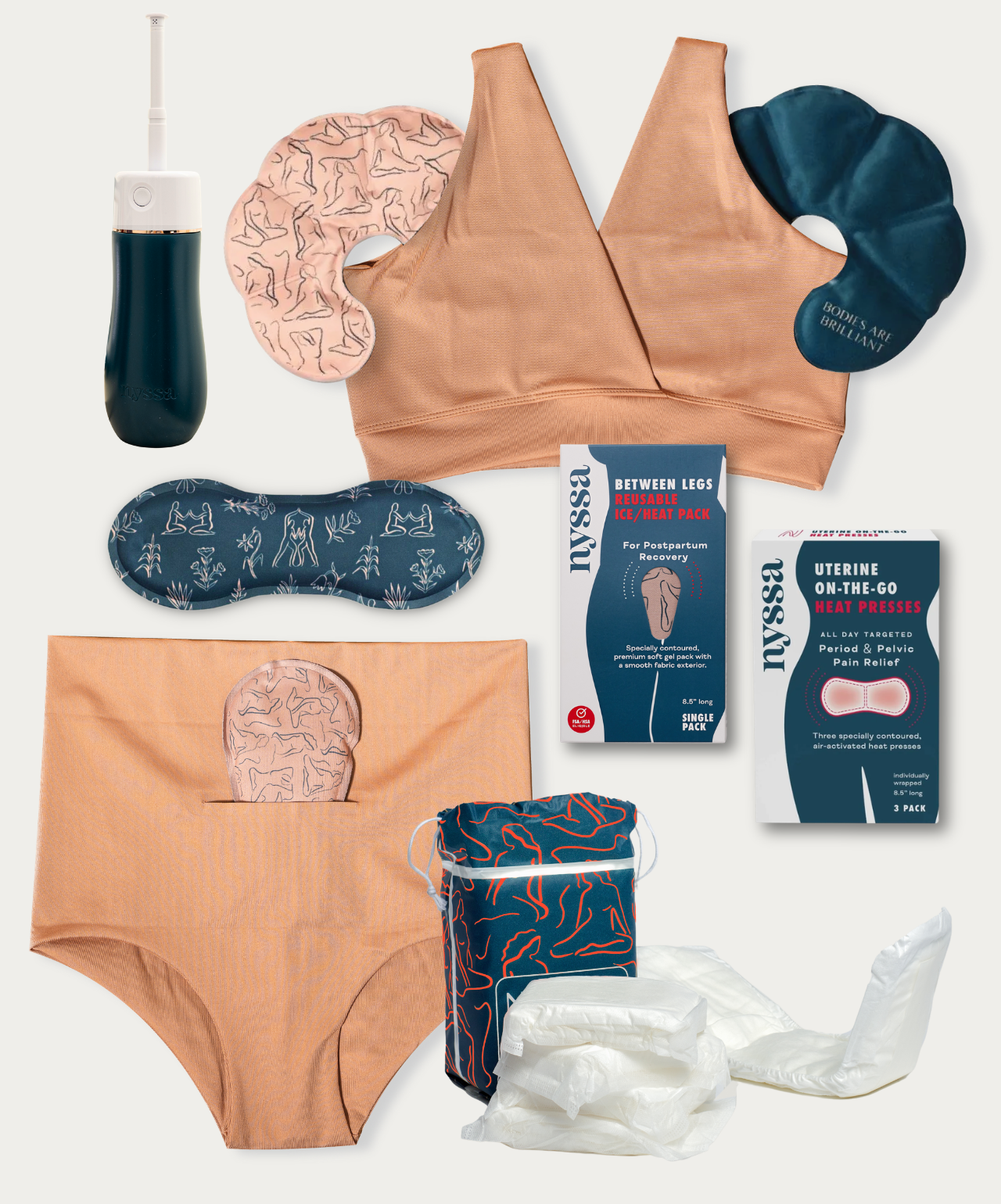 Mocha Mousse Essential Postpartum Kit - Nyssa