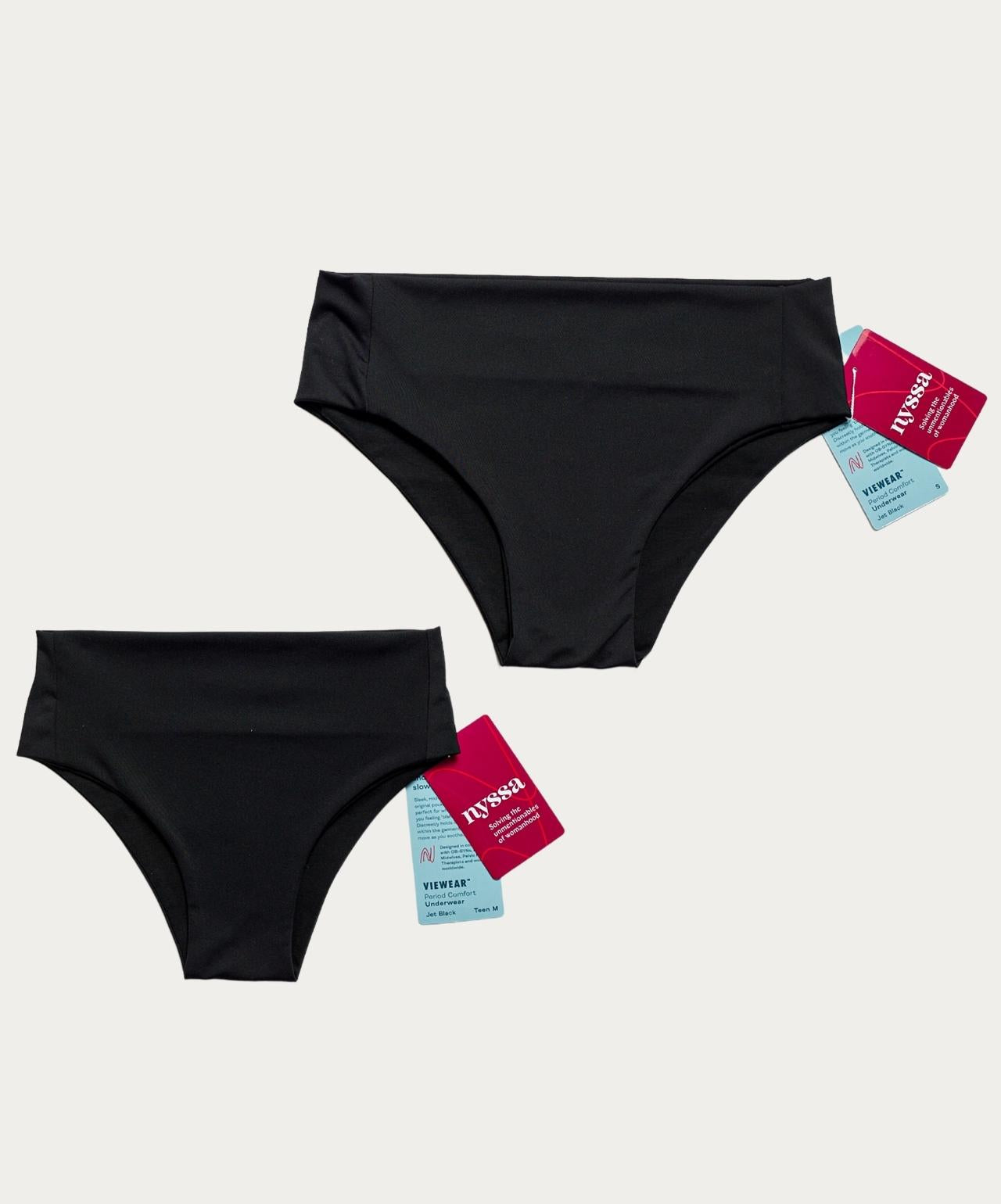 Teen and Adult Sizes of VieWear Underwear