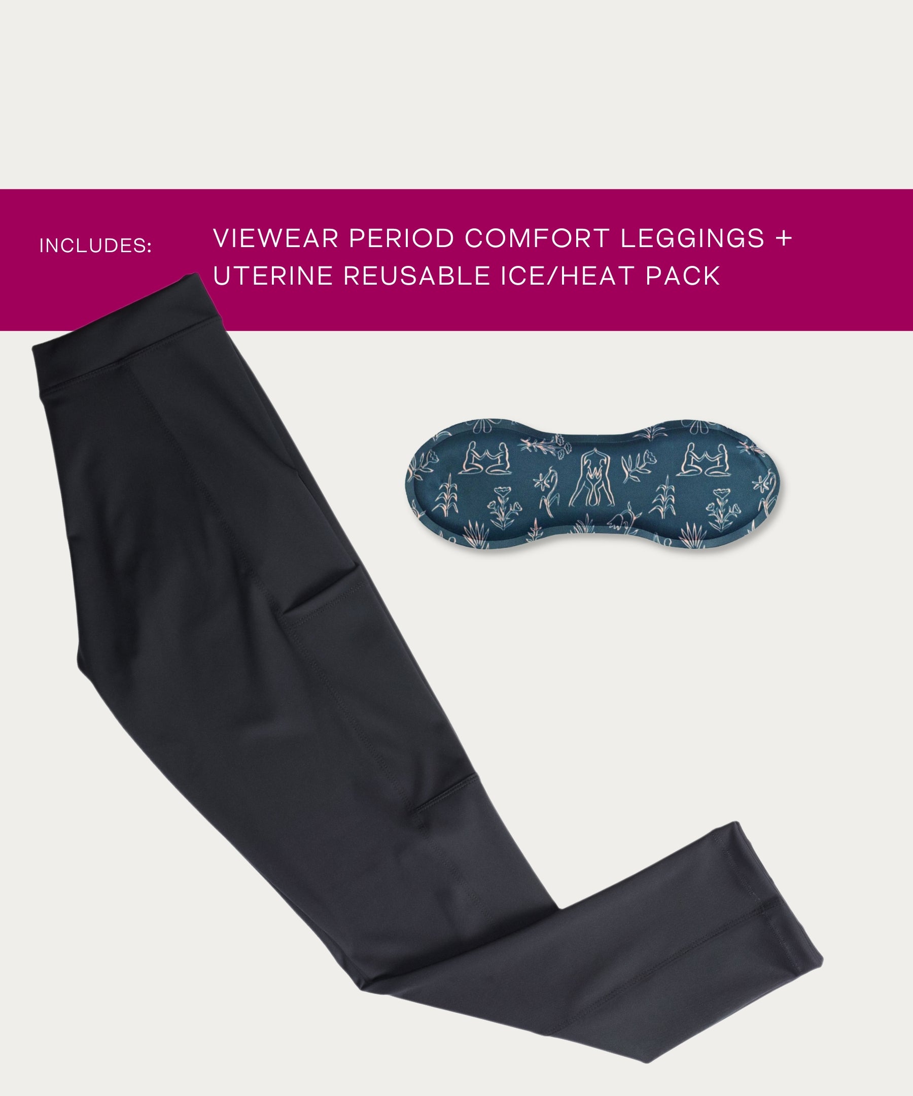 VieWear Period Comfort Underwear + Uterine Ice/Heat Bundle