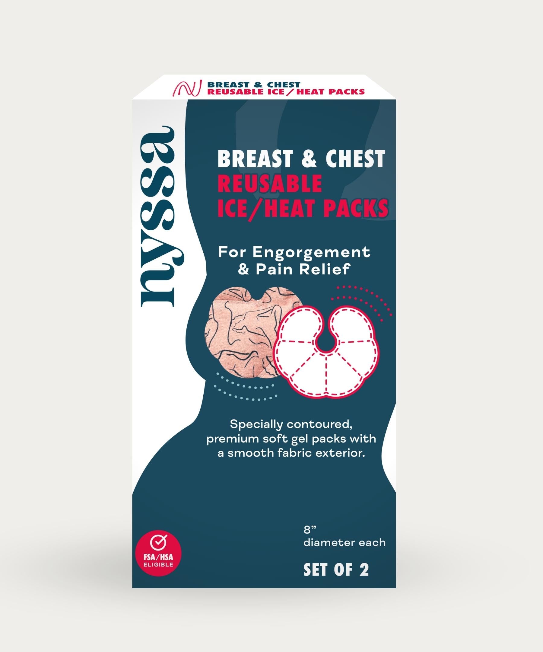 Breast & Chest Reusable Ice/Heat Packs - Nyssa