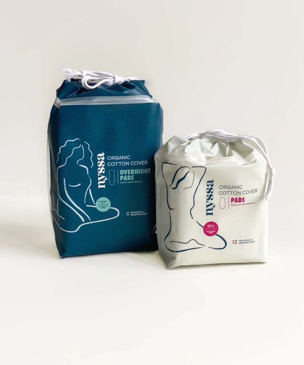 Day To Night Organic Cotton Cover Period Pads Bundle